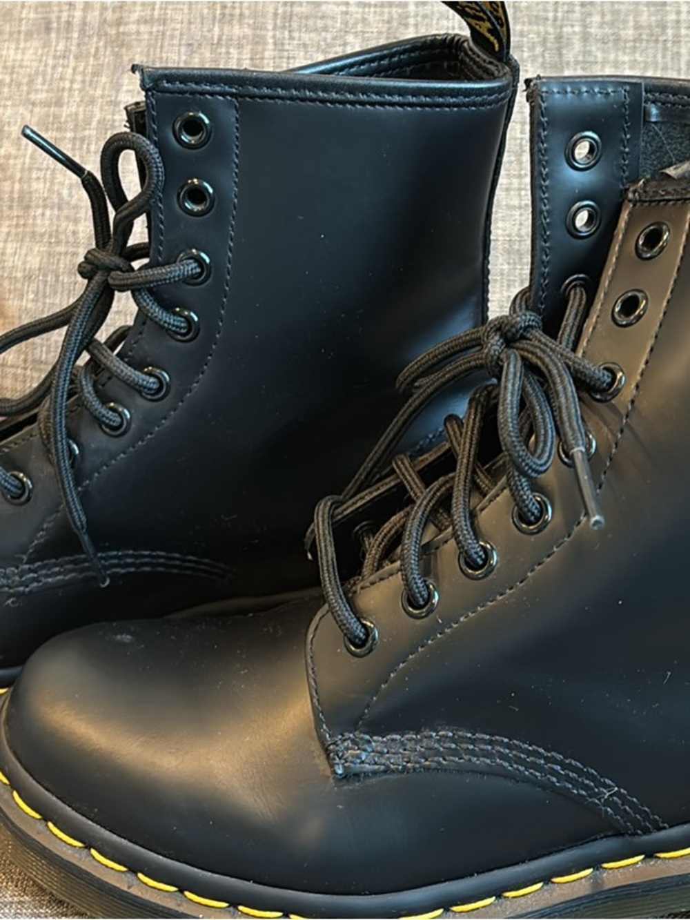 Dr. Marten Smooth‎ Leather Lace Up Boots Size 7.5 - Picture 2 of 5